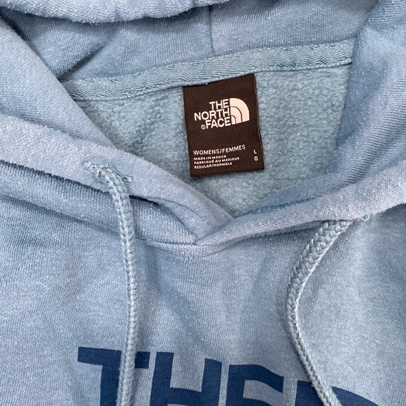 The North Face Women’s blue hoodie. Size Large. - Picture 3 of 4